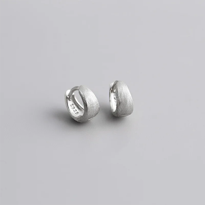 WANTME 925 Sterling Silver Premium Matte Minimalism Unisex