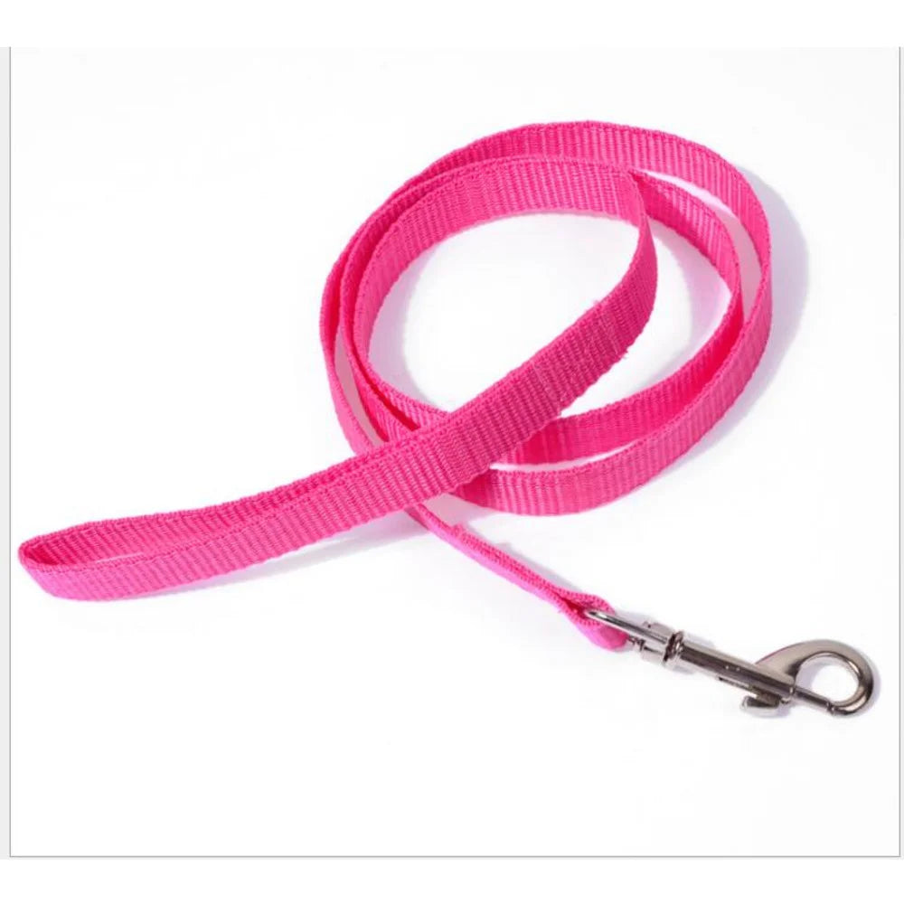 100PC 6Colors 110cm*1.5cm Nylon Pet Dog Leash Harness