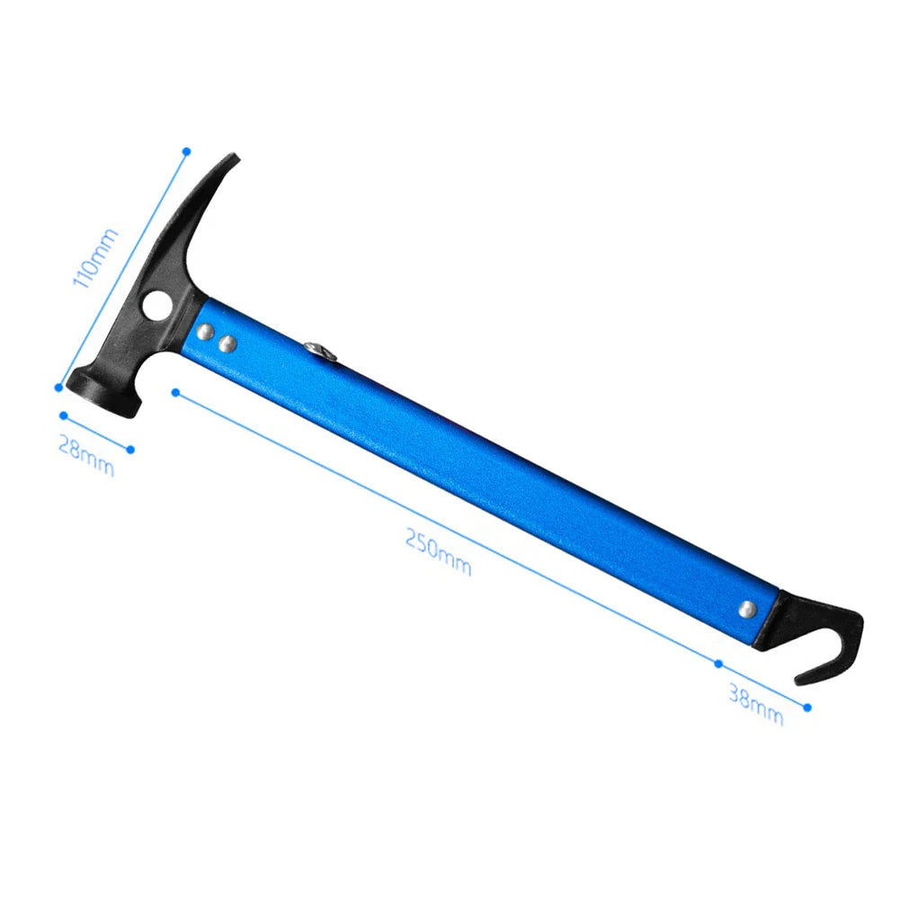 Camping Hammer Stainless Steel Ground Pegs Hammer Outdoor