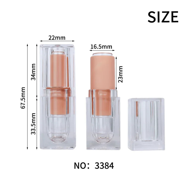 DIY Lip Rouge Packing Container 12.1mm Clear Lipstick