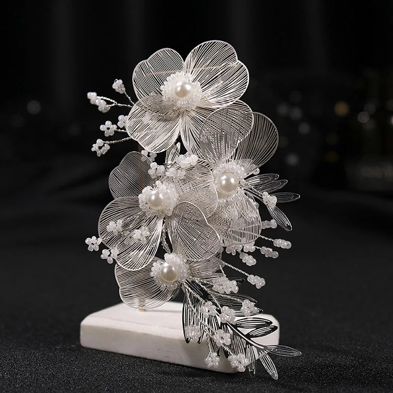 Flower Wedding Hair Accessories Hairband Bride Tiaras For