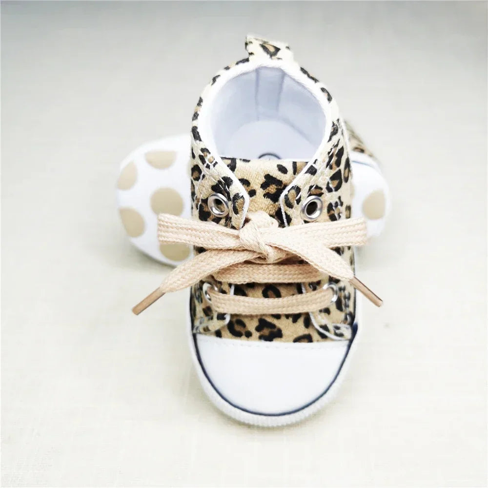 Baby Canvas Classic Sneakers Newborn Print Star Sports