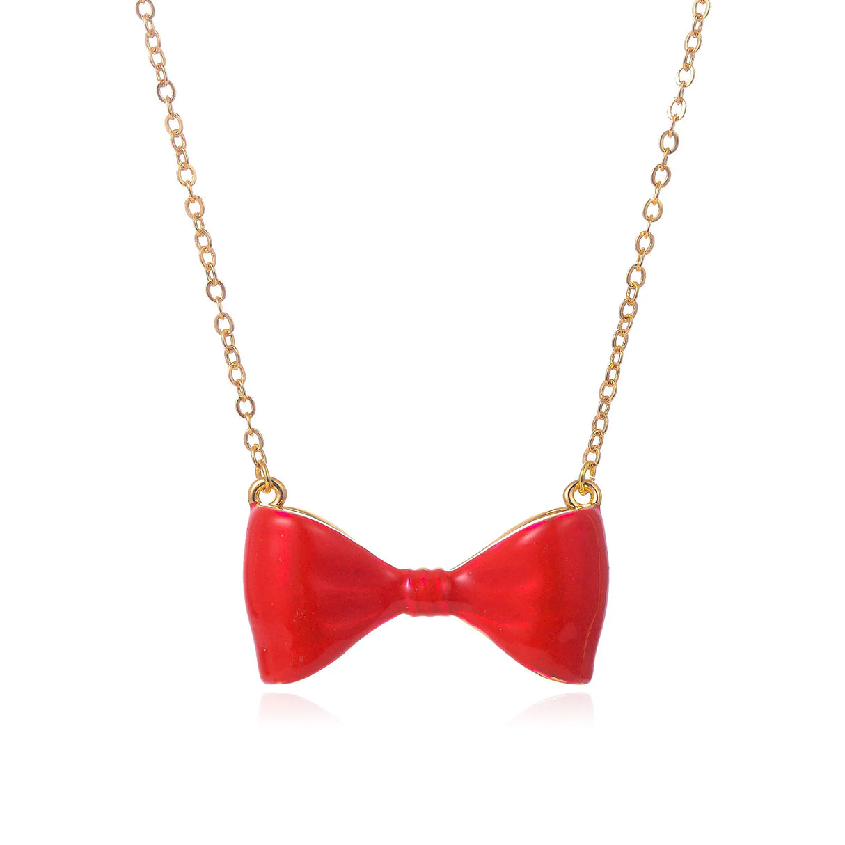 Bow Tie Necklace Pendant Simple Stylish Necklace Fashion