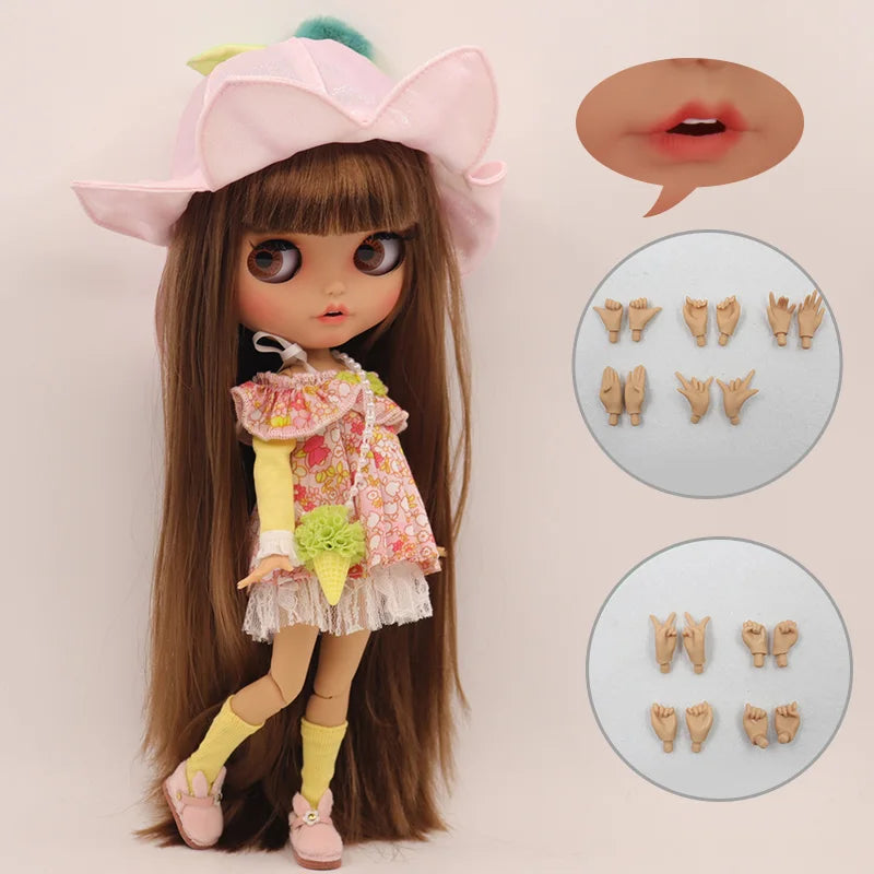 ICY DBS Blyth Doll Pouting Mouth Tan Skin