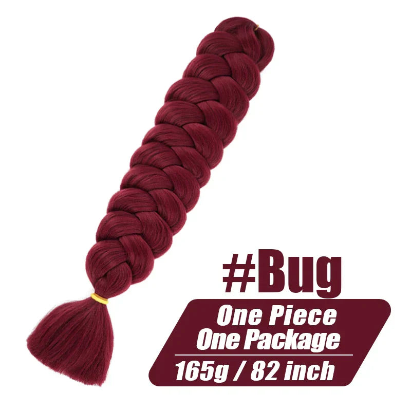Wigundle 82 Inch Jumbo Braids Crochet Hair Extensions