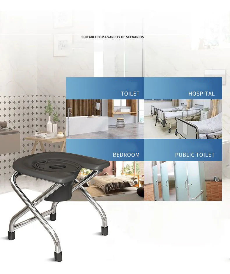 U Shape Pregnant Women Elderly Toilet Stool Bathroom