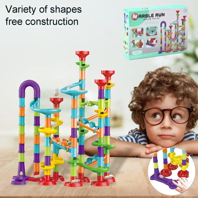 Marble Run Set Maze Race Building Blocks 3D