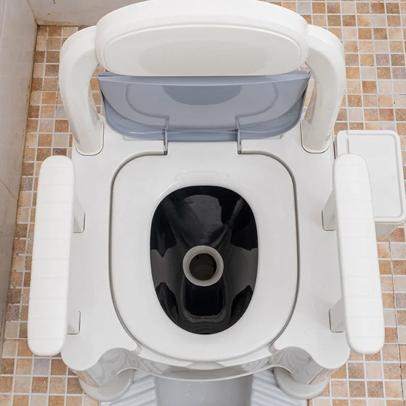 Shower Toilet Bathroom Chair Step Folding Plastic Potty