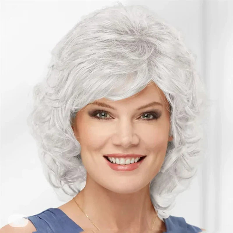 HAIRJOY Women Synthetic Hair Wigs Short Curly with