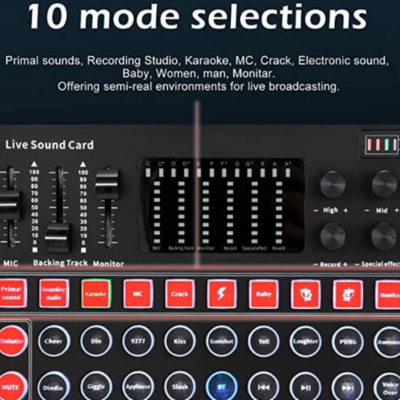 M9 Sound Card Live Broadcast Equipment Sound Card