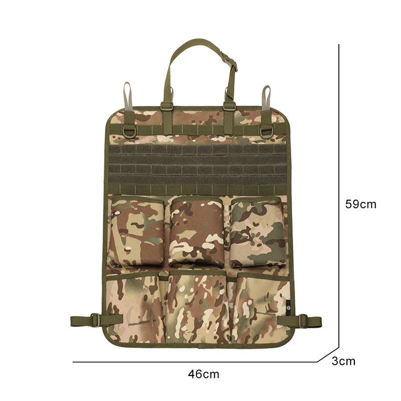 Car Organizer Seat Back Storage Bag Multifunction Camo
