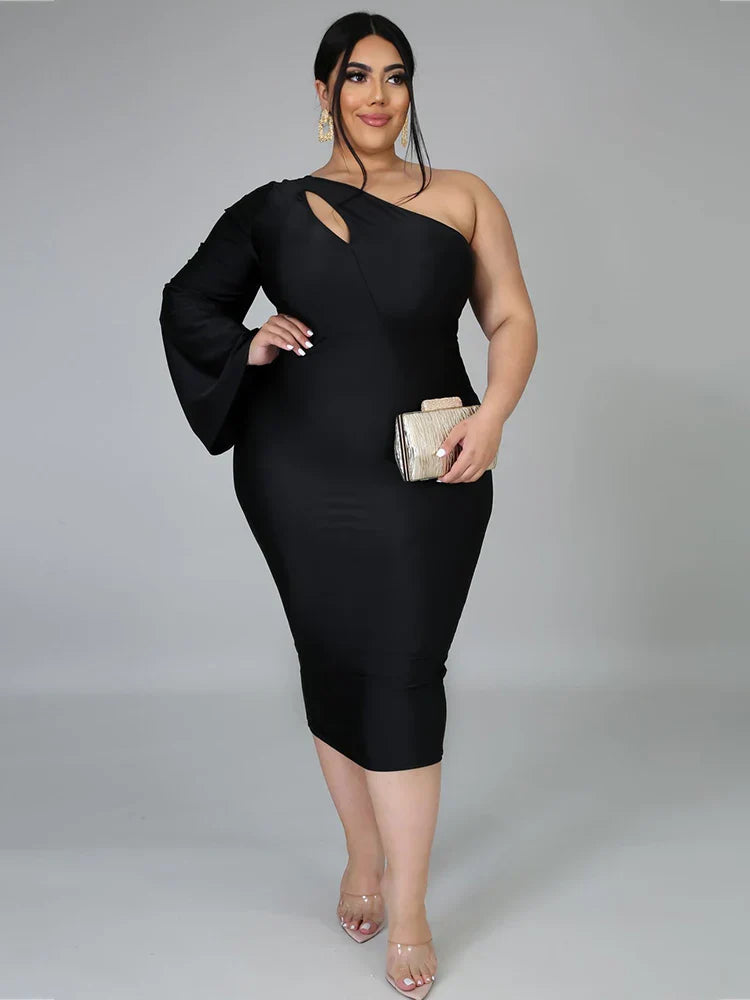 Sexy Dress Women Plus Size Party Elegant One