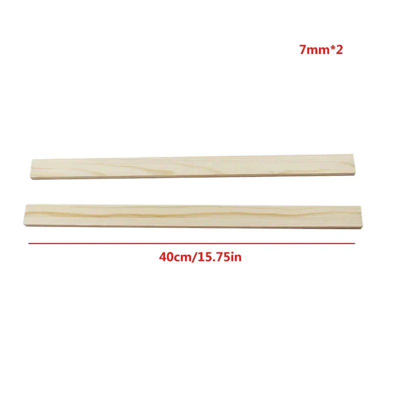 6Pcs Mud Roller Guide Wooden Strip Mud Plate
