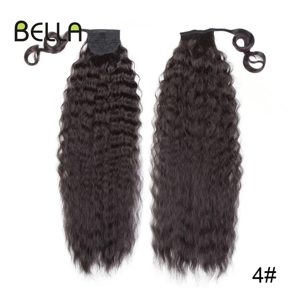 Bella Curly Synthetic Hair Ponytail Extensions 30 Inch