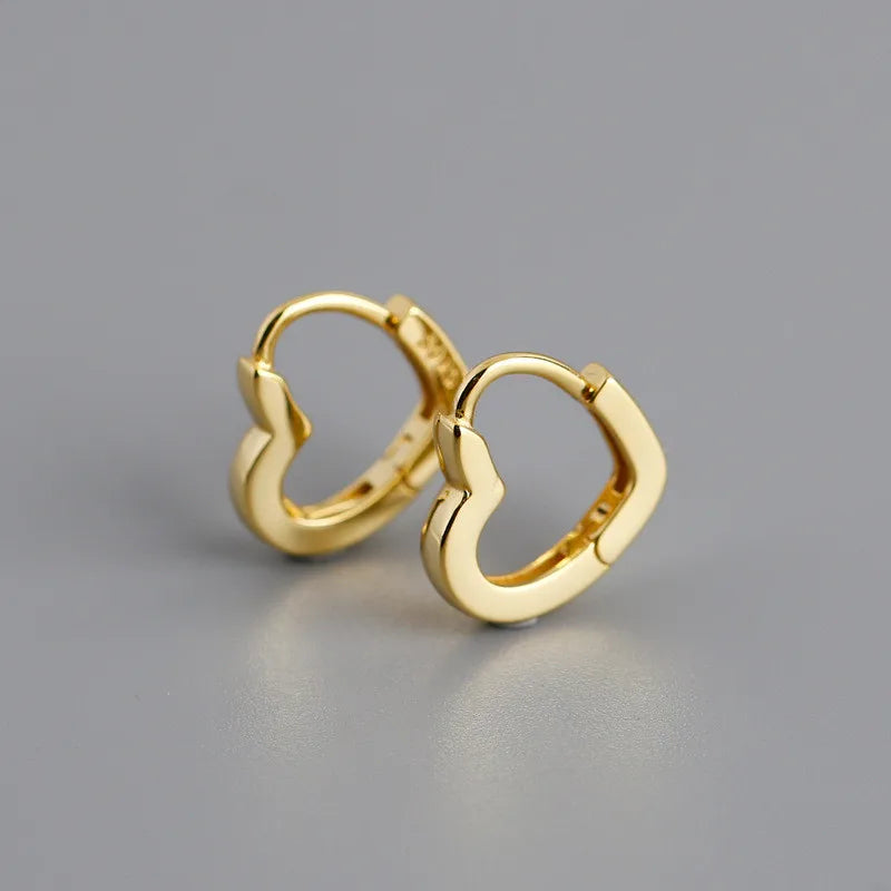 WOOZU 925 Sterling Silver INS Minimalism Sweet Love