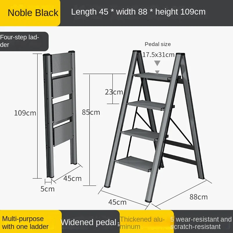 Multifunctional High Stools Kitchen Thickened Telescopic Ladder Stable
