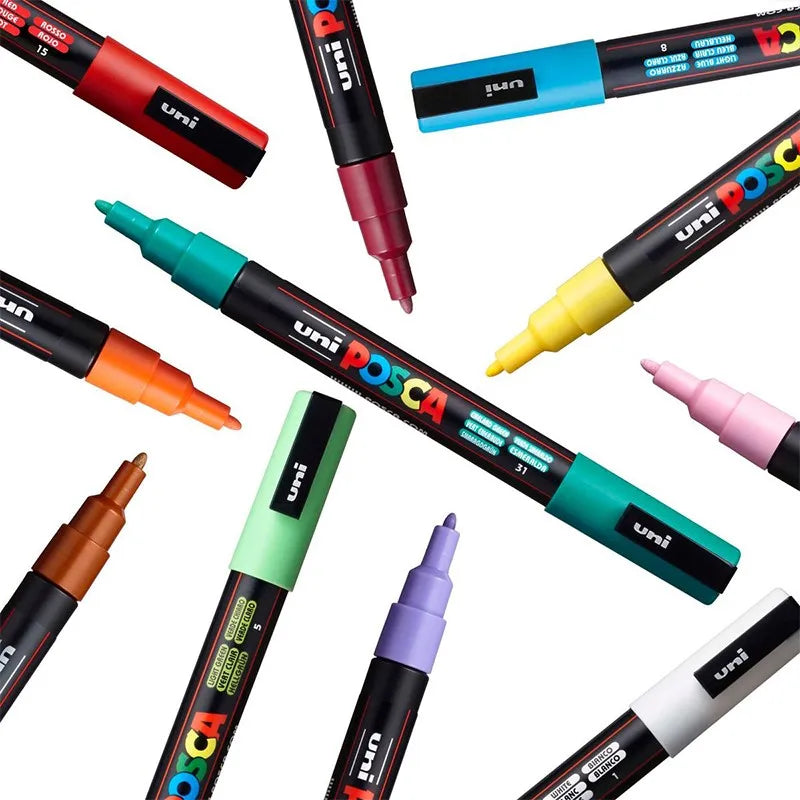 Uni Marker Pen, PC-3M Acrylic posca marcadores permanent
