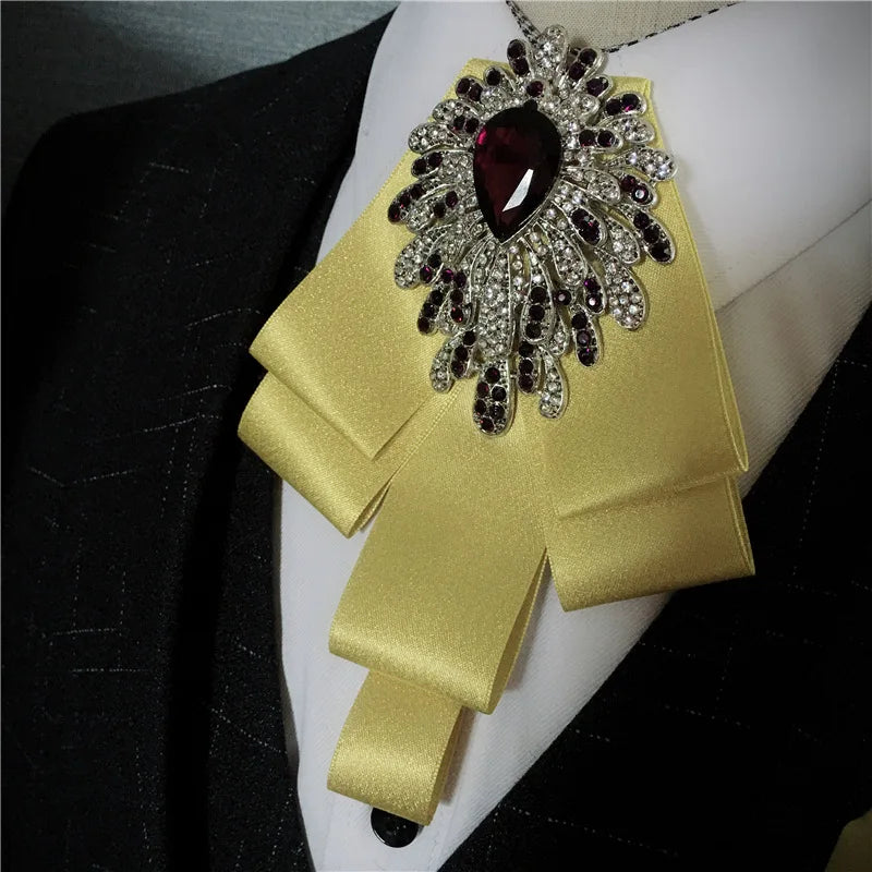 Men's Bow Tie Corsage Pocket Towel Sets British