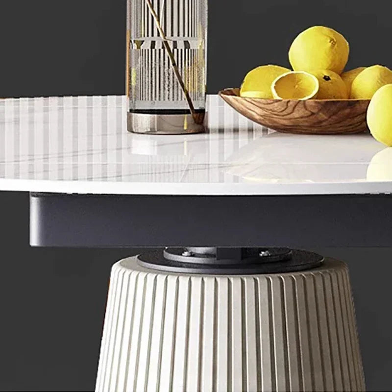 Console Dining Table Set Restaurant Mobile Round Conference