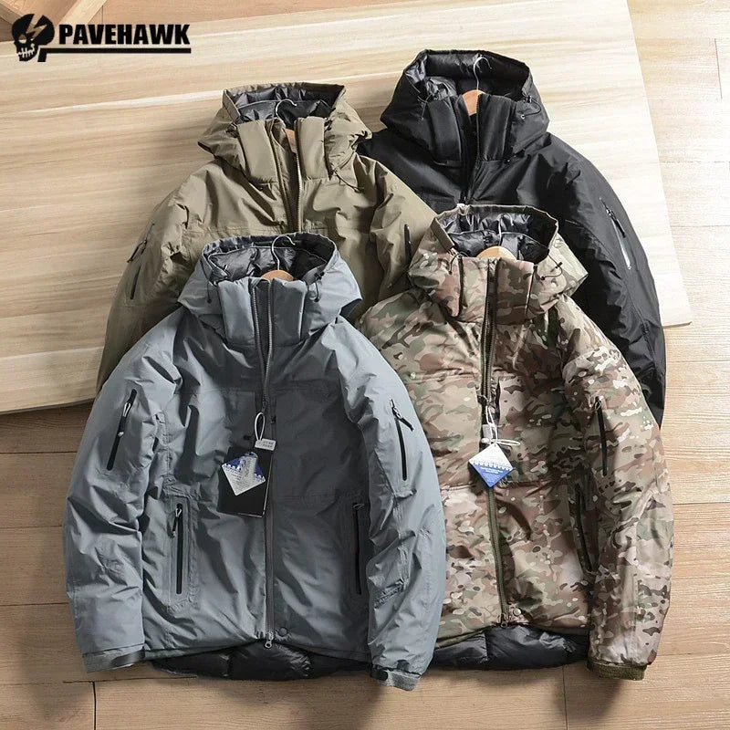 Mens Snow Parkas Hooded Windproof Waterproof Brand Down