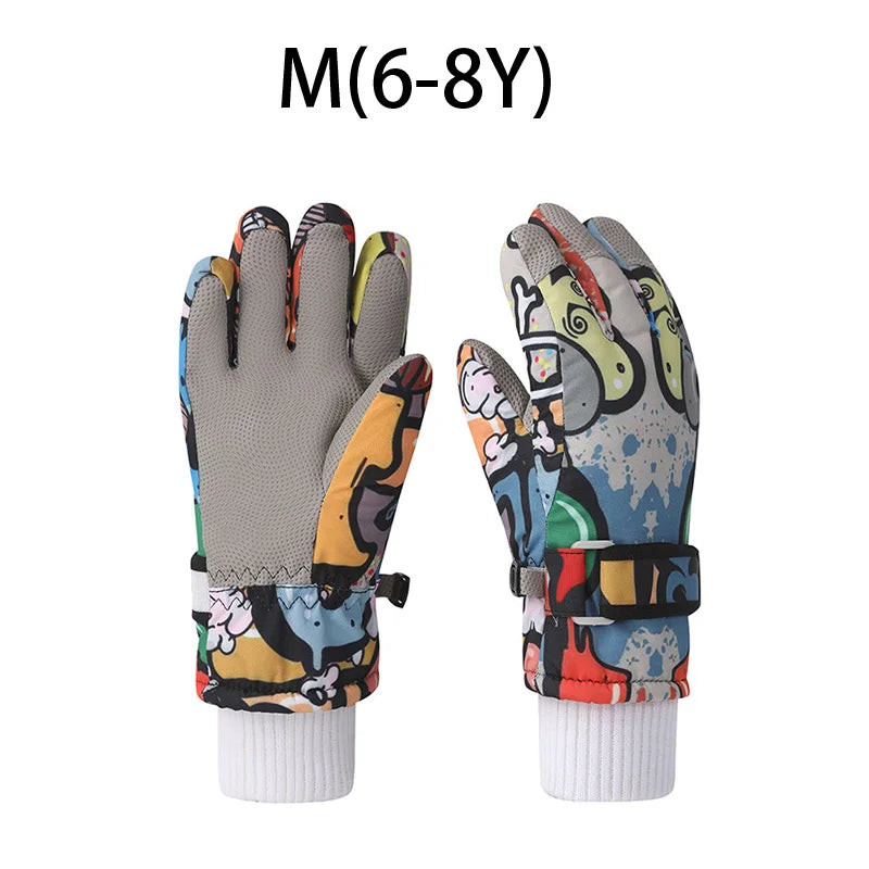 Winter Children Gloves for Boy Girl Cute Printed