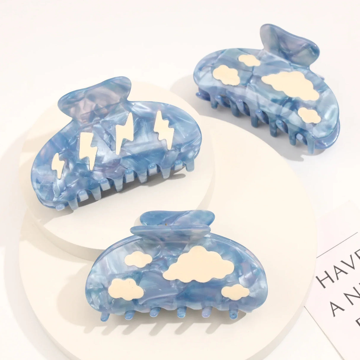 Muweordy Acetate Hair Clips Cartoon Hair Claw Clips