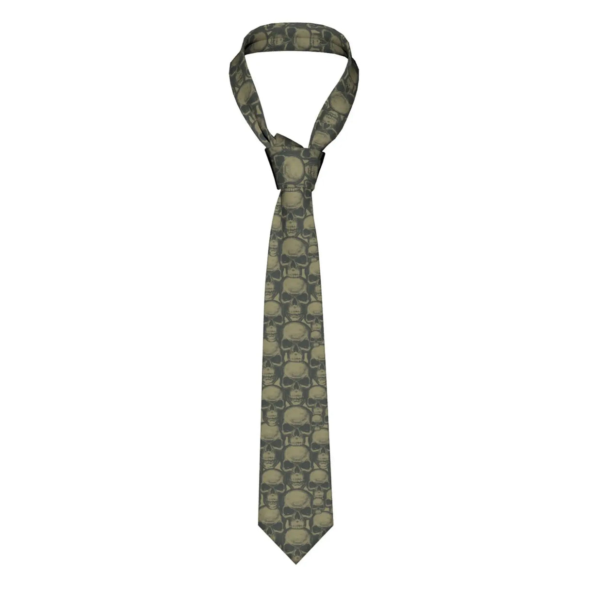 Mens Tie Classic Skinny Haloween Scary Skull Neckties
