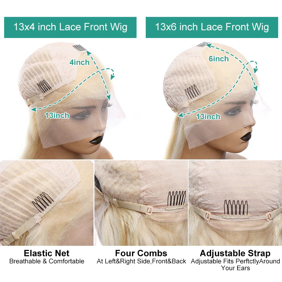 Rosabeauty 13x6 Blonde 613 HD Body Wave Lace