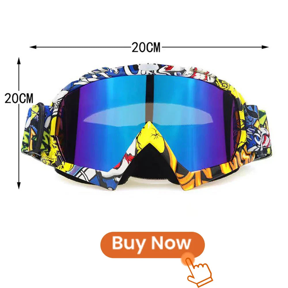 Newest Motorcycle Goggles for Men Retro Motocross Riding
