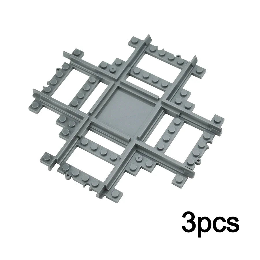 City Track Trains Uphill Flexible Soft Tracks Building