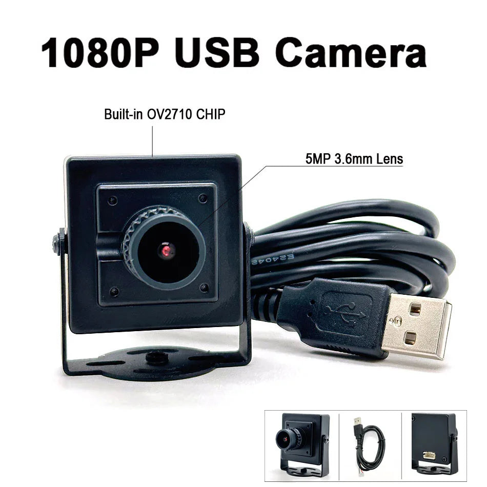 Full HD 1080P Mini USB Webcam Camera with OV2710 Chip and CCTV Lens 5MP 3.6mm fixed Lens For Live Streaming,Teachin
