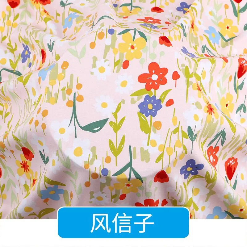 Artificial cotton fabric in stock wholesale of summer