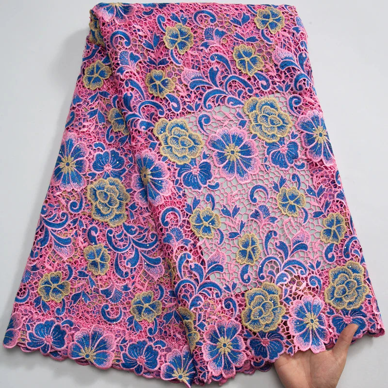 SJD LACE 2024Skin Friendly Classic African Eembroidery Guipure