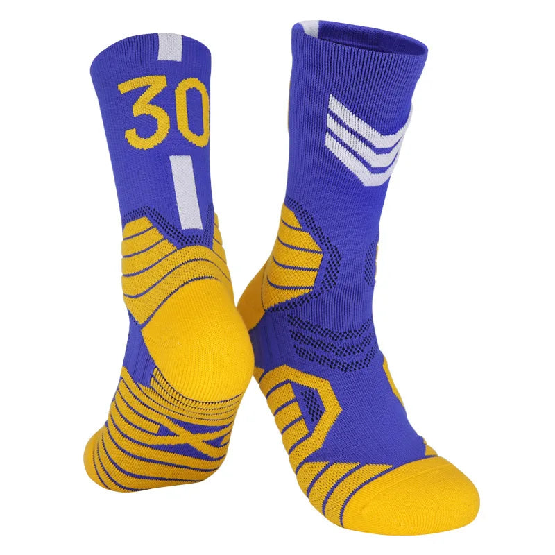 5 Pairs Men's Athletic Crew Socks Performance