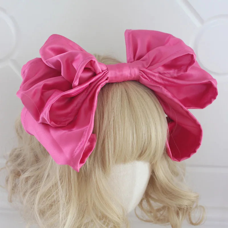 Lolita Handmade Cute Headwear Girls Oversized Bow Headband