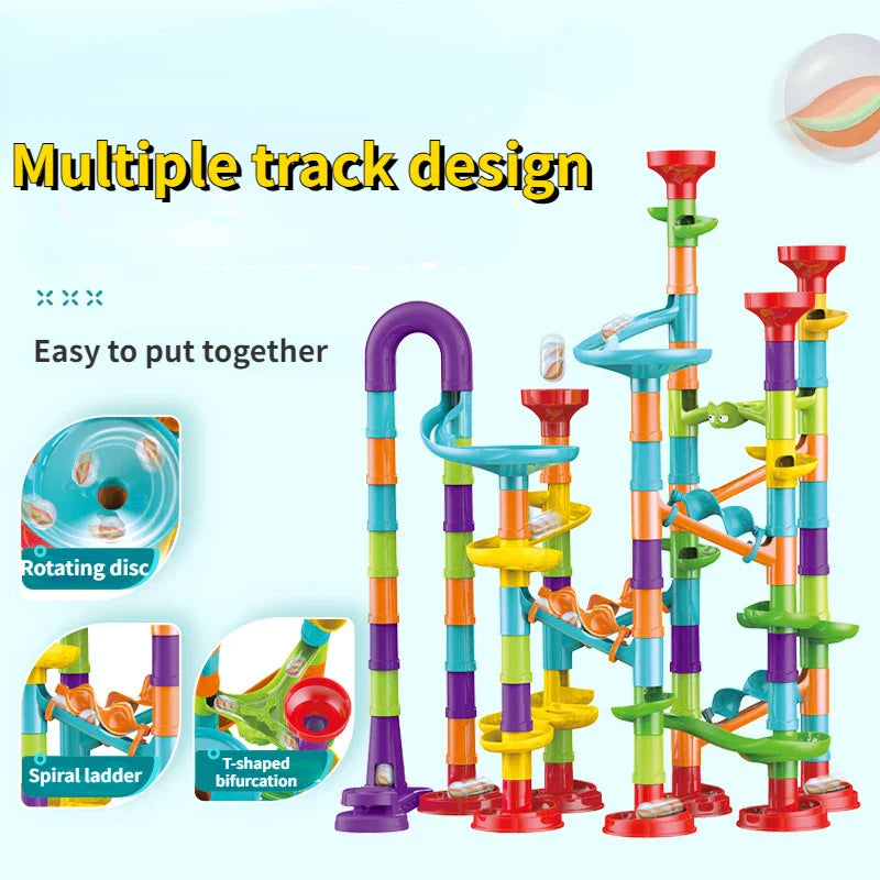 Marble Run Building Blocks Marbles Slide Toys Children