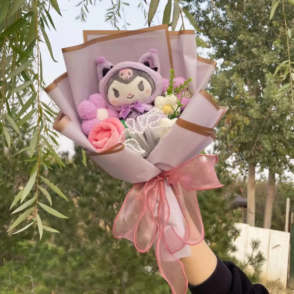 Kawaii Hello Kitty Cat Plush Dolls Rose Soap