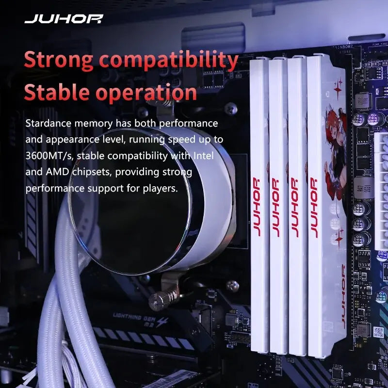JUHOR Memoria Ram DDR4 (8GX2)3200MHz (16GX2)3200MHz 3600MHz 8GB