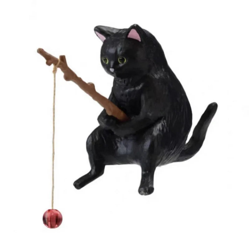 Creative Aquarium Decoration 10 Style Small Fishing Cat