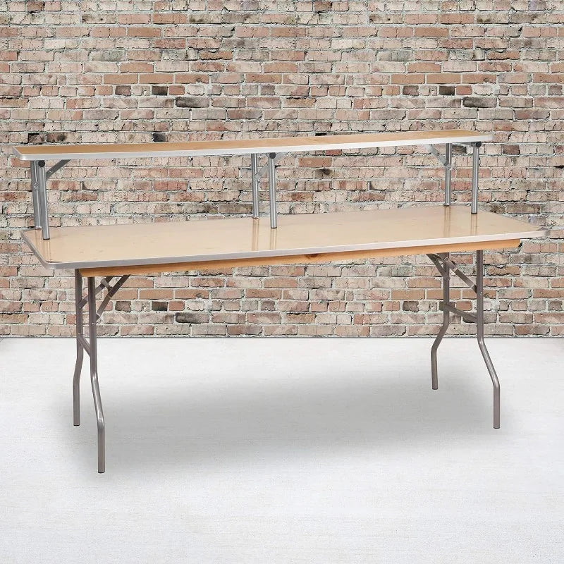 72'' x 12'' Birchwood Bar Top Riser