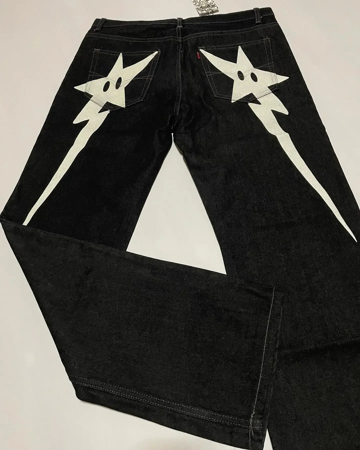 Streetwear Jeans Y2K Hip Hop Star Graphic Print