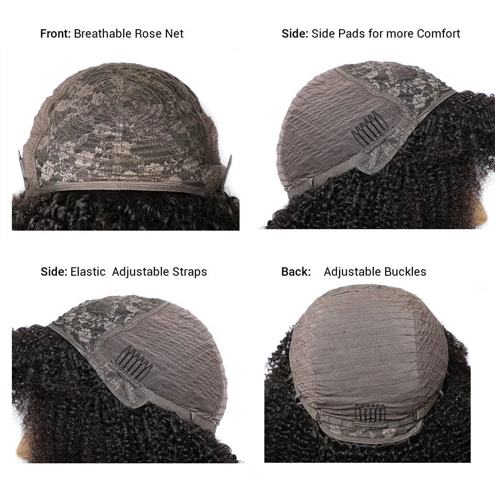 Short Curly Human Hair wigs for Black Women