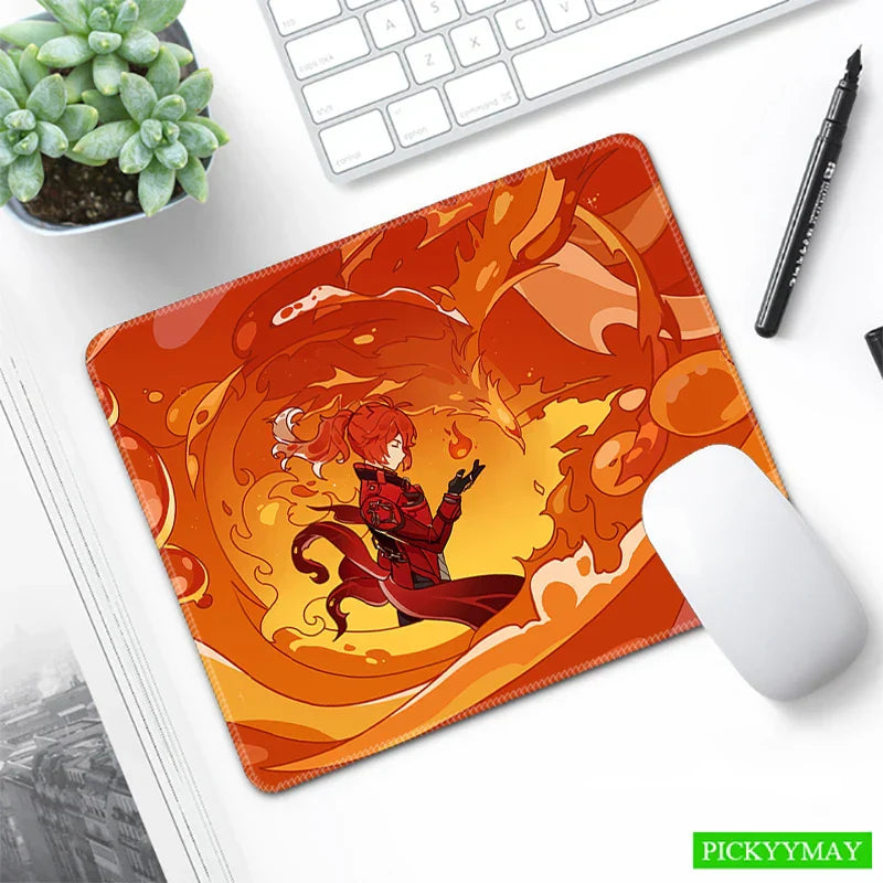 Genshin Impact Desk Mat Gamer Mousepads Mouse Pad