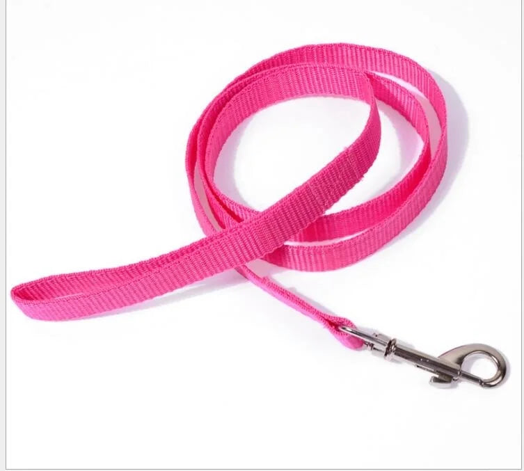 100PC 6Colors 110cm*1.5cm Nylon Pet Dog Leash Harness