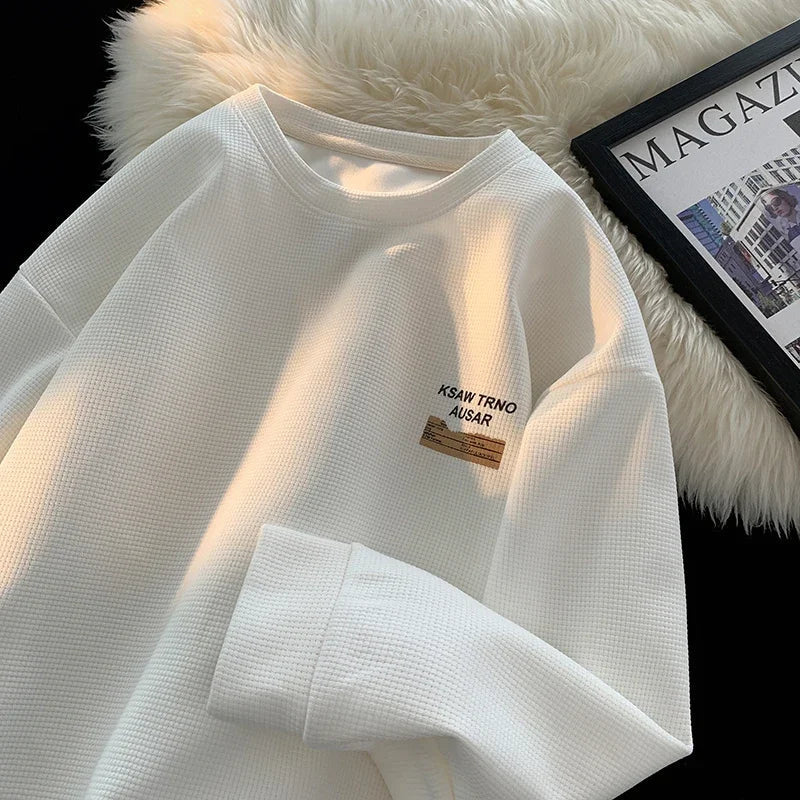 Autumn New Men's Sweatshirt Harajuku Style Letter Print