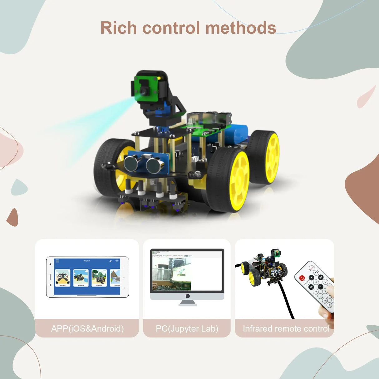 Raspberry Pi 4B Smart AI Vision 4WD Robot
