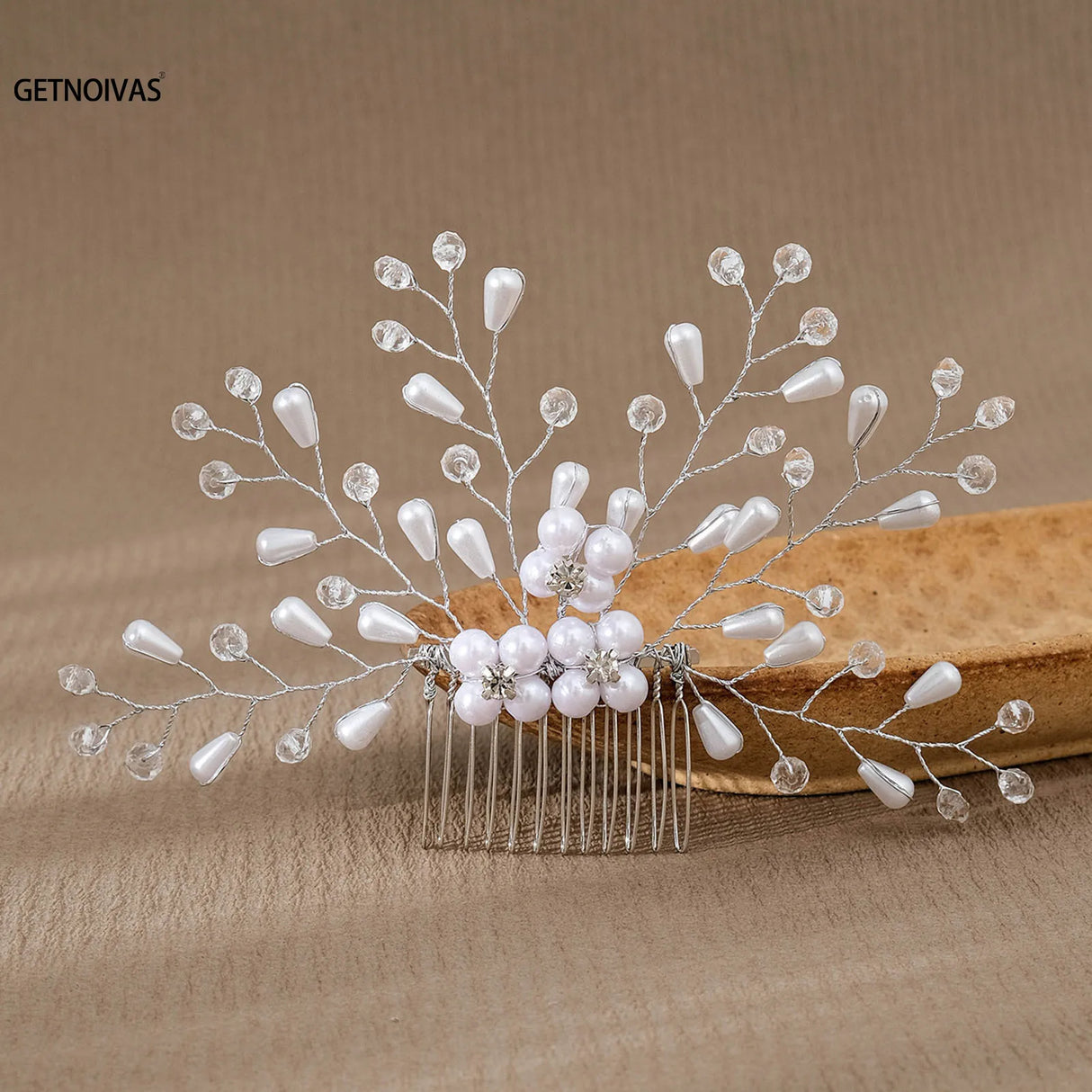 Wedding Pearl Flower Hair Combs Hair Accessories Hair