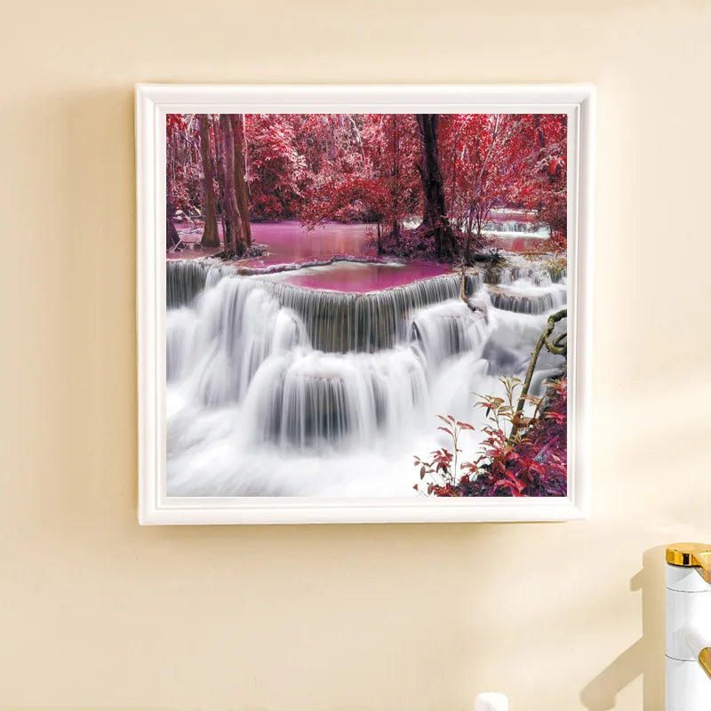 Bathroom Mural Storage Cabinets Bathroom Non Perforated Storage