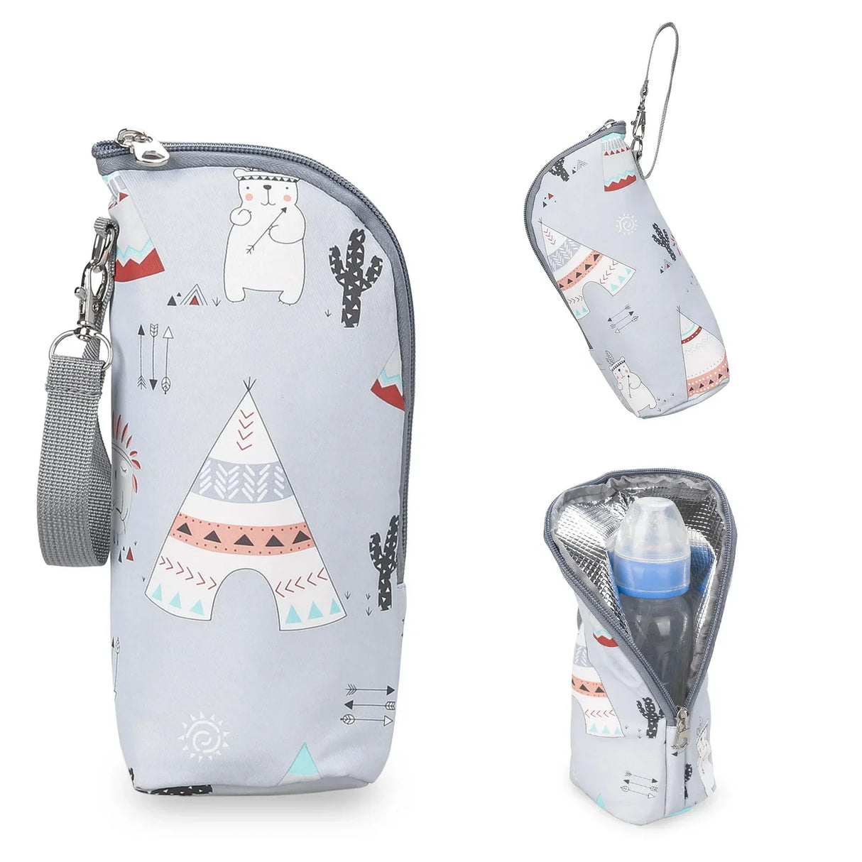 Baby Bottle Bag Portable Mother Feeding Bottle Warmer