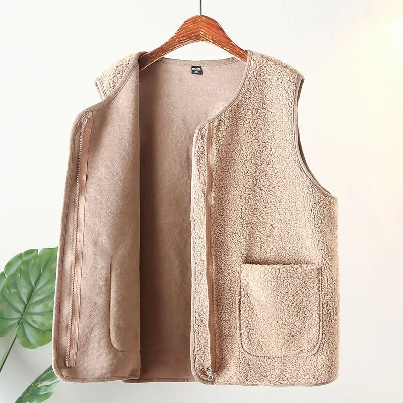 Womens Plus Size Fleece Jacket Autumn Casual Clothing